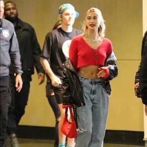 Urban Outfitters fuzzy cropped cardigan